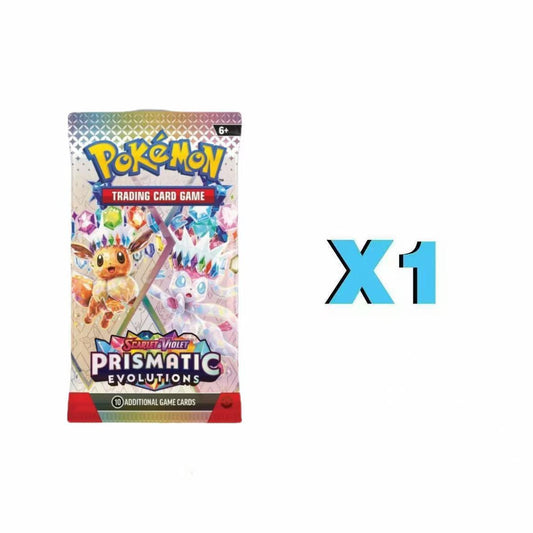 Prismatic Pokémon booster pack product view
